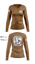 B/741BEB 92867262 Women's Long Sleeve V-neck Shirt - 8