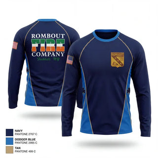 Long Sleeve Performance Shirt, Rombout Fire Company, Fire Department, Teamtime, Team time, sublimation, custom sports apparel, team uniforms, spirit wear, spiritwear, sports uniforms, custom shirts, team store, custom team store, fundraiser sports, apparel fundraiser