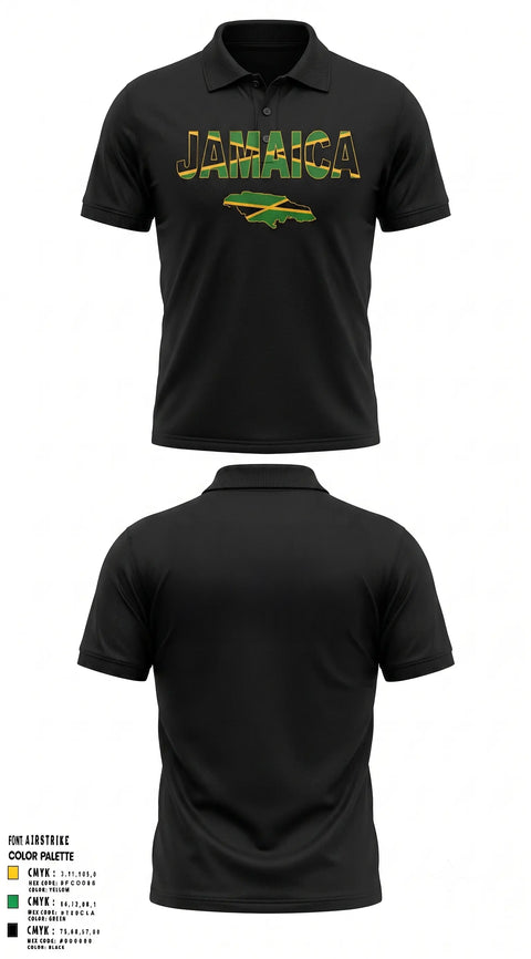 Jamaican Olympic Ice Hockey Federation 18663712  Short Sleeve Performance Polo - 21