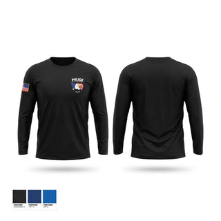Long Sleeve Performance Shirt, Altamont Police Department, Police, Teamtime, Team time, sublimation, custom sports apparel, team uniforms, spirit wear, spiritwear, sports uniforms, custom shirts, team store, custom team store, fundraiser sports, apparel fundraiser