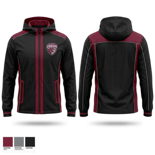 Windbreaker, Cougars, Men's Soccer, Teamtime, Team time, sublimation, custom sports apparel, team uniforms, spirit wear, spiritwear, sports uniforms, custom shirts, team store, custom team store, fundraiser sports, apparel fundraiser
