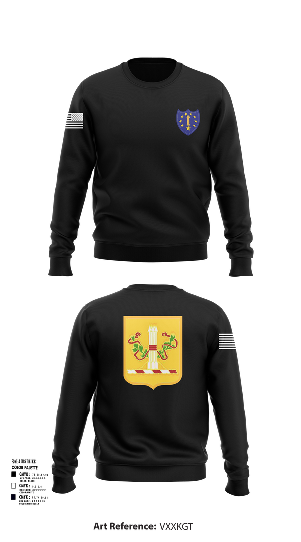 Crew Neck Sweatshirt, 54th Troop Command, , Teamtime, Team time, sublimation, custom sports apparel, team uniforms, spirit wear, spiritwear, sports uniforms, custom shirts, team store, custom team store, fundraiser sports, apparel fundraiser
