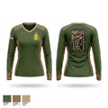 351st Women's Long Sleeve V-neck Shirt - 1