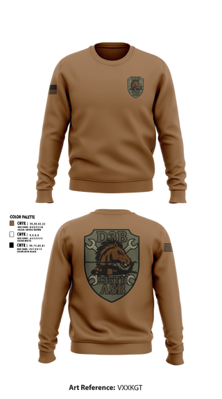 Crew Neck Sweatshirt, DET3 935TH ASB, National Guard, Teamtime, Team time, sublimation, custom sports apparel, team uniforms, spirit wear, spiritwear, sports uniforms, custom shirts, team store, custom team store, fundraiser sports, apparel fundraiser