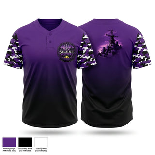 Two Button Softball Jersey, WBC Silent Hunters, Softball, Teamtime, Team time, sublimation, custom sports apparel, team uniforms, spirit wear, spiritwear, sports uniforms, custom shirts, team store, custom team store, fundraiser sports, apparel fundraiser