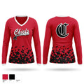 Chiefs Women's Long Sleeve V-neck Shirt - 1