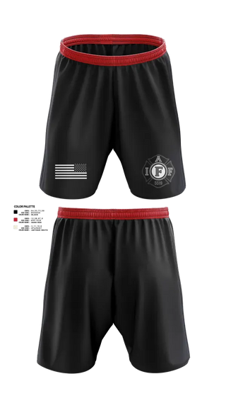 Athletic Shorts With Pockets, Local 5519, Fire Department, Teamtime, Team time, sublimation, custom sports apparel, team uniforms, spirit wear, spiritwear, sports uniforms, custom shirts, team store, custom team store, fundraiser sports, apparel fundraiser