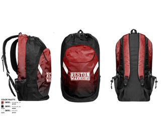 Gear Bag, Reston Warriors, Baseball, Teamtime, Team time, sublimation, custom sports apparel, team uniforms, spirit wear, spiritwear, sports uniforms, custom shirts, team store, custom team store, fundraiser sports, apparel fundraiser