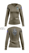 95th cbrn 3rd plt Women's Long Sleeve V-neck Shirt - 111