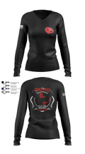 Cy creek fire 22 83530628 Women's Long Sleeve V-neck Shirt - 50