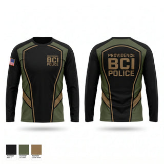Long Sleeve Performance Shirt, Providence Police BCI, Police, Teamtime, Team time, sublimation, custom sports apparel, team uniforms, spirit wear, spiritwear, sports uniforms, custom shirts, team store, custom team store, fundraiser sports, apparel fundraiser