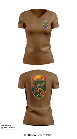 Womens Short Sleeve Vneck Shirt, 4SFAB, Army, Teamtime, Team time, sublimation, custom sports apparel, team uniforms, spirit wear, spiritwear, sports uniforms, custom shirts, team store, custom team store, fundraiser sports, apparel fundraiser