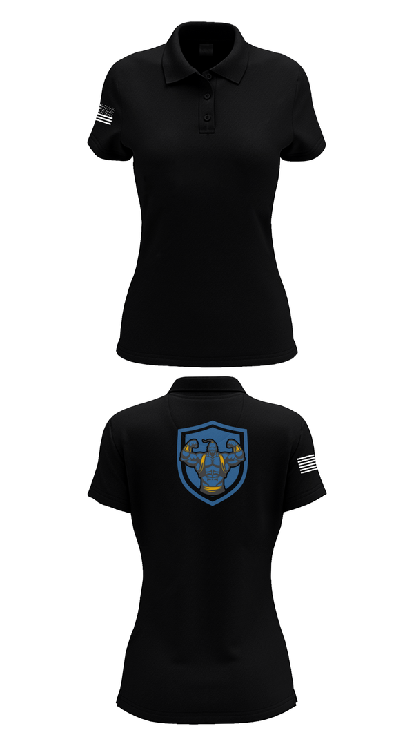 Womens Short Sleeve Performance Polo, 3rd Chemical Brigade H2F, Army, Teamtime, Team time, sublimation, custom sports apparel, team uniforms, spirit wear, spiritwear, sports uniforms, custom shirts, team store, custom team store, fundraiser sports, apparel fundraiser