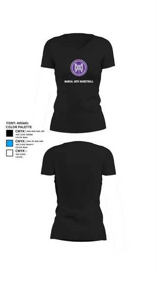 Womens Short Sleeve Vneck Shirt, Manual Arts Basketball, Men's Basketball, Teamtime, Team time, sublimation, custom sports apparel, team uniforms, spirit wear, spiritwear, sports uniforms, custom shirts, team store, custom team store, fundraiser sports, apparel fundraiser
