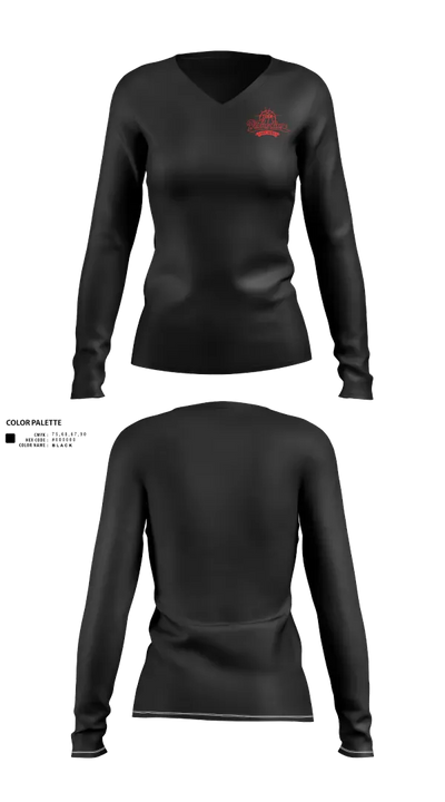 Team Redemption 14188954 Women's Long Sleeve V-neck Shirt - 21