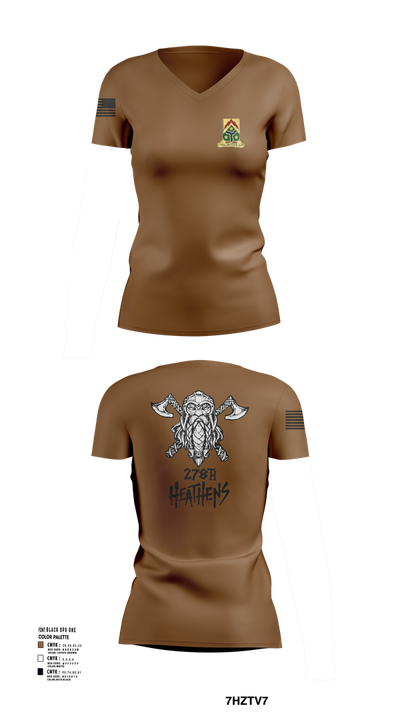 3/278 ACR 4472846 Women's Short Sleeve V-neck Shirt - 101