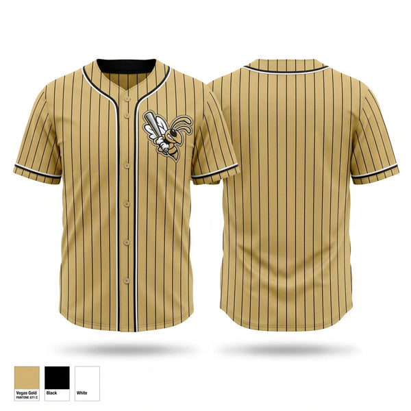 Full Button Baseball Jersey, 404 Stingers, Baseball, Teamtime, Team time, sublimation, custom sports apparel, team uniforms, spirit wear, spiritwear, sports uniforms, custom shirts, team store, custom team store, fundraiser sports, apparel fundraiser