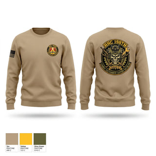 Crew Neck Sweatshirt, HHC 198th CSSB, Army, Teamtime, Team time, sublimation, custom sports apparel, team uniforms, spirit wear, spiritwear, sports uniforms, custom shirts, team store, custom team store, fundraiser sports, apparel fundraiser
