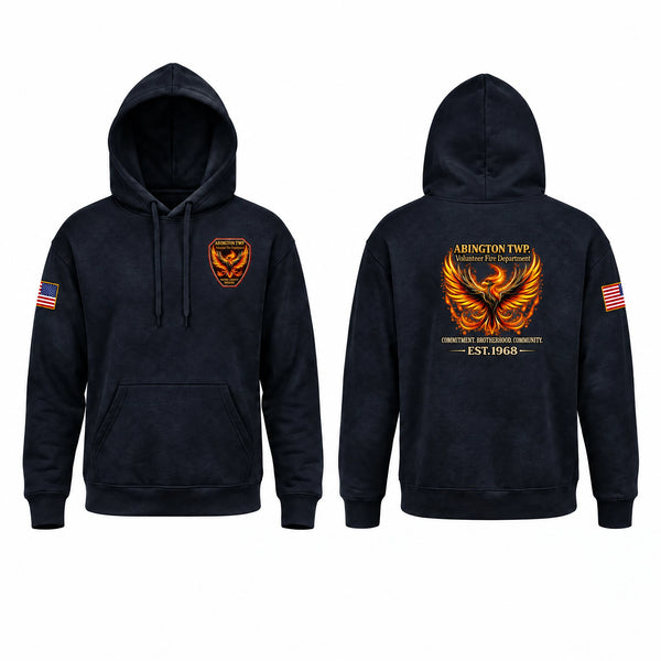 Hoodie, Abington township volunteer fire department, Fire Department, Teamtime, Team time, sublimation, custom sports apparel, team uniforms, spirit wear, spiritwear, sports uniforms, custom shirts, team store, custom team store, fundraiser sports, apparel fundraiser