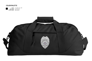 Duffle Bag, Jefferson College Police Department, Police, Teamtime, Team time, sublimation, custom sports apparel, team uniforms, spirit wear, spiritwear, sports uniforms, custom shirts, team store, custom team store, fundraiser sports, apparel fundraiser