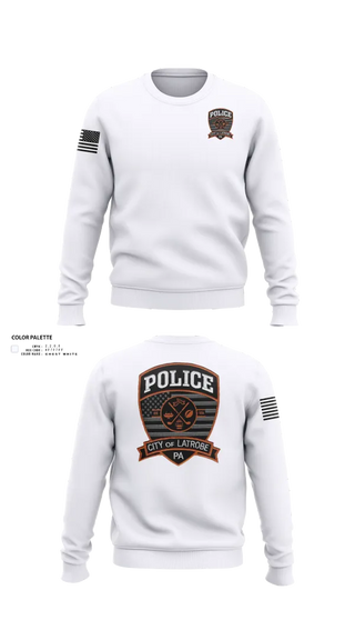 Crew Neck Sweatshirt, City of Latrobe, Police, Teamtime, Team time, sublimation, custom sports apparel, team uniforms, spirit wear, spiritwear, sports uniforms, custom shirts, team store, custom team store, fundraiser sports, apparel fundraiser