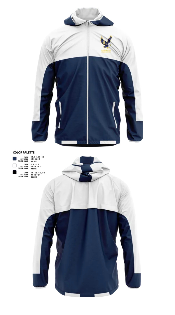 Windbreaker, Barrington High School Gymnastics, Spirit Store, Teamtime, Team time, sublimation, custom sports apparel, team uniforms, spirit wear, spiritwear, sports uniforms, custom shirts, team store, custom team store, fundraiser sports, apparel fundraiser