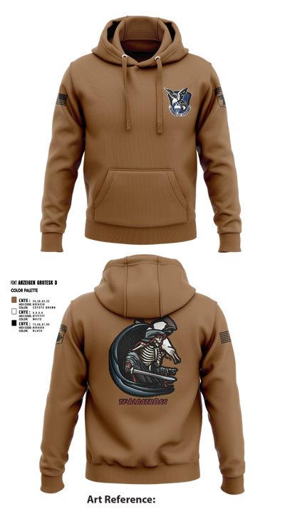 2nd Flt Platoon, B/101 Avn Regt, 101st ABN DIV 10364958 Hoodie - 4