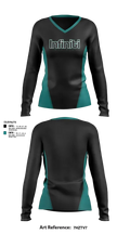 Poplar Bluff Cheer and Tumbling 95226092 Women's Long Sleeve V-neck Shirt - 1