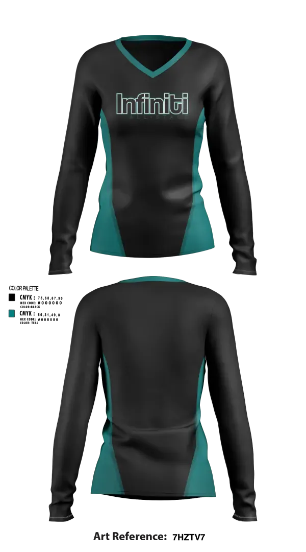 Womens Long Sleeve Vneck Shirt, Poplar Bluff Cheer and Tumbling, Cheer, Teamtime, Team time, sublimation, custom sports apparel, team uniforms, spirit wear, spiritwear, sports uniforms, custom shirts, team store, custom team store, fundraiser sports, apparel fundraiser