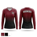 New Holstein Huskies Women's Long Sleeve V-neck Shirt - 1