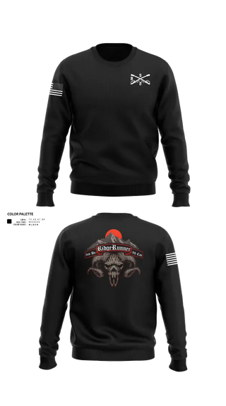 Crew Neck Sweatshirt, 1st Platoon / B CO / 2-5 CAV, Army, Teamtime, Team time, sublimation, custom sports apparel, team uniforms, spirit wear, spiritwear, sports uniforms, custom shirts, team store, custom team store, fundraiser sports, apparel fundraiser