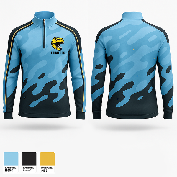 Quarter Zip Jacket, Tokai rex, Men's Soccer, Teamtime, Team time, sublimation, custom sports apparel, team uniforms, spirit wear, spiritwear, sports uniforms, custom shirts, team store, custom team store, fundraiser sports, apparel fundraiser