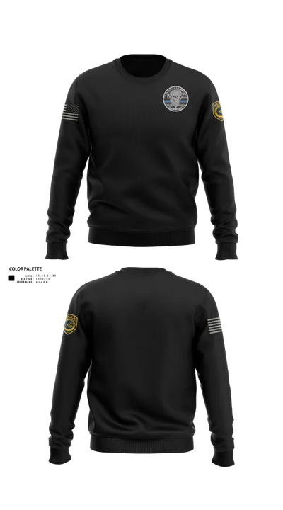 Robstown Police Department Narcotics Division Crew Neck Sweatshirt - 60