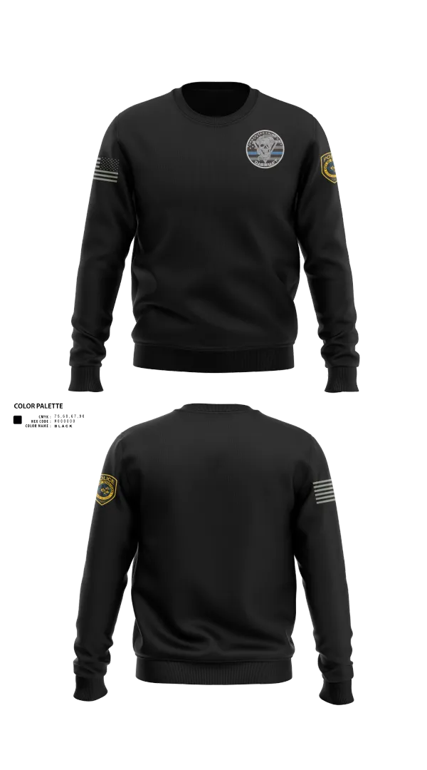 Crew Neck Sweatshirt, Robstown Police Department, Police, Teamtime, Team time, sublimation, custom sports apparel, team uniforms, spirit wear, spiritwear, sports uniforms, custom shirts, team store, custom team store, fundraiser sports, apparel fundraiser