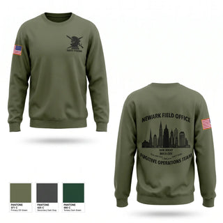 Crew Neck Sweatshirt, FUGITIVE OPERATIONS TEAM, Police, Teamtime, Team time, sublimation, custom sports apparel, team uniforms, spirit wear, spiritwear, sports uniforms, custom shirts, team store, custom team store, fundraiser sports, apparel fundraiser