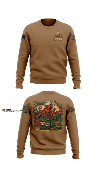 Navy cargo handling battalion One Crew Neck Sweatshirt - 1