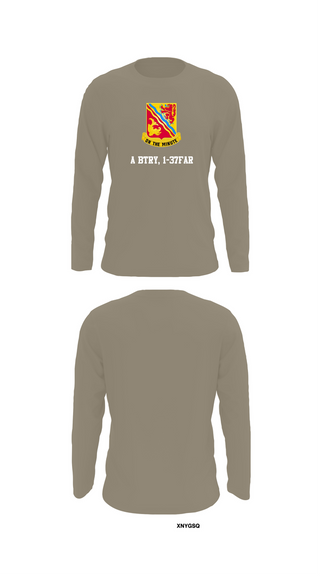 Long Sleeve Performance Shirt, A BTRY, 1-37FAR, , Teamtime, Team time, sublimation, custom sports apparel, team uniforms, spirit wear, spiritwear, sports uniforms, custom shirts, team store, custom team store, fundraiser sports, apparel fundraiser