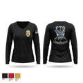 Field Training Division Women's Long Sleeve V-neck Shirt - 1