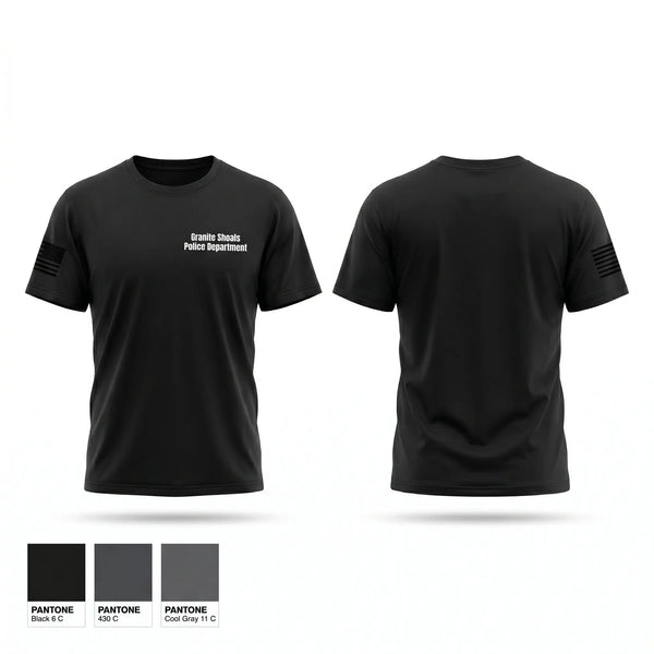 Granite Shoals Police Department 46756143 Old School Cotton Feel Shirt - 1