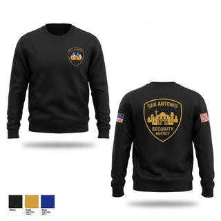 Crew Neck Sweatshirt, San Antonio security Agency, Police, Teamtime, Team time, sublimation, custom sports apparel, team uniforms, spirit wear, spiritwear, sports uniforms, custom shirts, team store, custom team store, fundraiser sports, apparel fundraiser