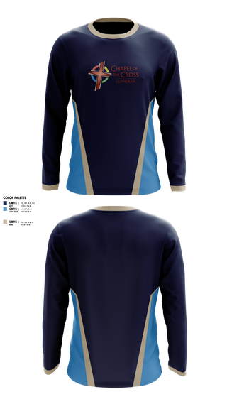 Long Sleeve Performance Shirt, Chapel of the Cross, , Teamtime, Team time, sublimation, custom sports apparel, team uniforms, spirit wear, spiritwear, sports uniforms, custom shirts, team store, custom team store, fundraiser sports, apparel fundraiser