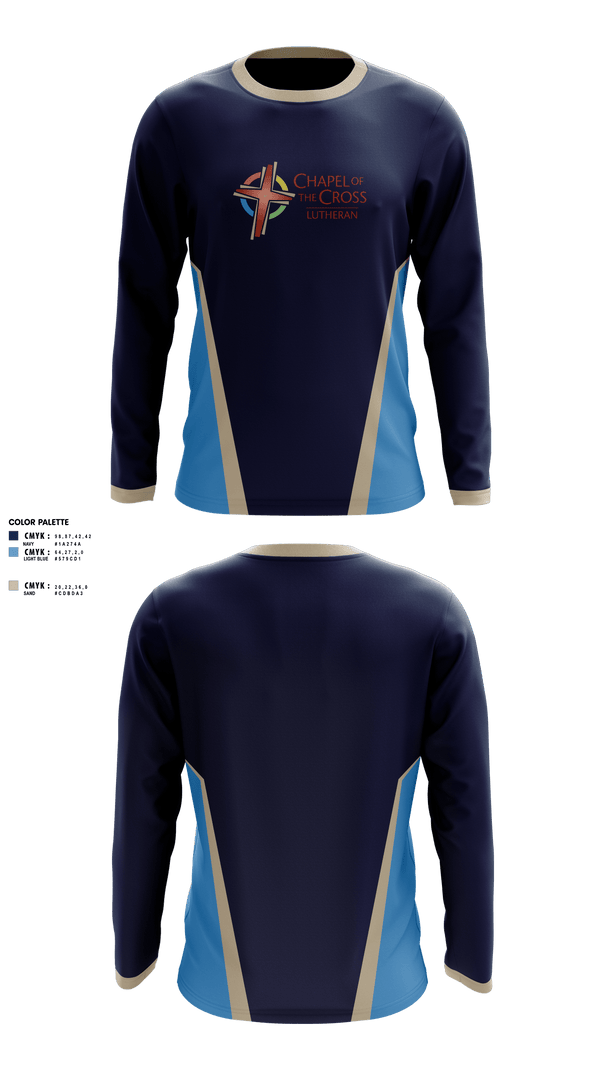 Long Sleeve Performance Shirt, Chapel of the Cross, , Teamtime, Team time, sublimation, custom sports apparel, team uniforms, spirit wear, spiritwear, sports uniforms, custom shirts, team store, custom team store, fundraiser sports, apparel fundraiser