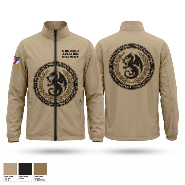 Windbreaker, 6 Bn 52nd Aviation Regiment, Army, Teamtime, Team time, sublimation, custom sports apparel, team uniforms, spirit wear, spiritwear, sports uniforms, custom shirts, team store, custom team store, fundraiser sports, apparel fundraiser