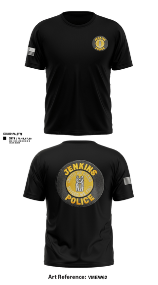Short Sleeve Performance Shirt, Jenkins police department, Police, Teamtime, Team time, sublimation, custom sports apparel, team uniforms, spirit wear, spiritwear, sports uniforms, custom shirts, team store, custom team store, fundraiser sports, apparel fundraiser