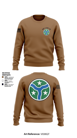 Crew Neck Sweatshirt, HHC 278TH CR, National Guard, Teamtime, Team time, sublimation, custom sports apparel, team uniforms, spirit wear, spiritwear, sports uniforms, custom shirts, team store, custom team store, fundraiser sports, apparel fundraiser