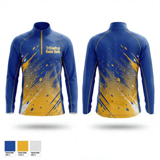 Quarter Zip Jacket, Tri-Central Babe Ruth, Baseball, Teamtime, Team time, sublimation, custom sports apparel, team uniforms, spirit wear, spiritwear, sports uniforms, custom shirts, team store, custom team store, fundraiser sports, apparel fundraiser