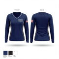 Wright-Patt Firefighters 39192518 Women's Long Sleeve V-neck Shirt - 1