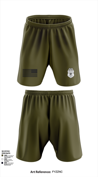 Athletic Shorts With Pockets, MDWFP K9, , Teamtime, Team time, sublimation, custom sports apparel, team uniforms, spirit wear, spiritwear, sports uniforms, custom shirts, team store, custom team store, fundraiser sports, apparel fundraiser