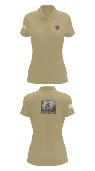 Womens Short Sleeve Performance Polo, 345th TRS, , Teamtime, Team time, sublimation, custom sports apparel, team uniforms, spirit wear, spiritwear, sports uniforms, custom shirts, team store, custom team store, fundraiser sports, apparel fundraiser