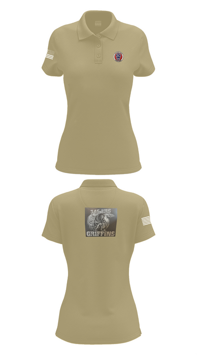 345th TRS 44562231 Women's Short Sleeve Performance Polo  - 95